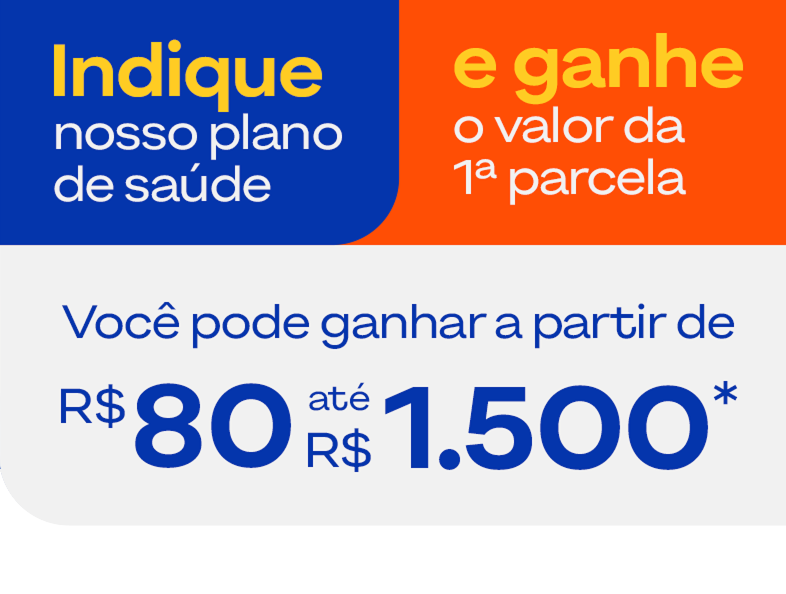 Indique os planos de saúde Hapvida e comece a lucrar! Você pode ganhar a partir de R$80 até R$1.500.*